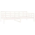 vidaXL Lit de jour blanc bois de pin massif 90x200 cm