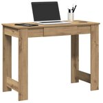 vidaXL Bureau chêne artisanal 100x45x75 cm bois d'ingénierie