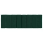vidaXL Coussin de tête de lit Hanko vert foncé 140 cm velours
