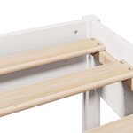 vidaXL Cadre de lit sans matelas blanc 200x200 cm bois massif de pin