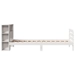 vidaXL Cadre de lit sans matelas blanc 90x200 cm bois de pin massif