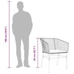 vidaXL Ensemble à manger de jardin et coussins 3 Pièces noir rotin verre