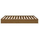 vidaXL Cadre de lit sans matelas marron miel bois massif 150x200 cm