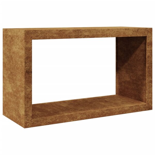 VidaXL Étagère à bois 100x40x60 cm acier résistant aux intempéries