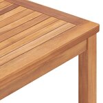 vidaXL Table à dîner de jardin 160x80x77 cm Bois de teck solide