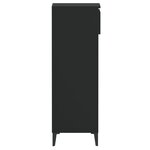 vidaXL Étagère à chaussures Noir 40x36x105 cm Bois d'ingénierie