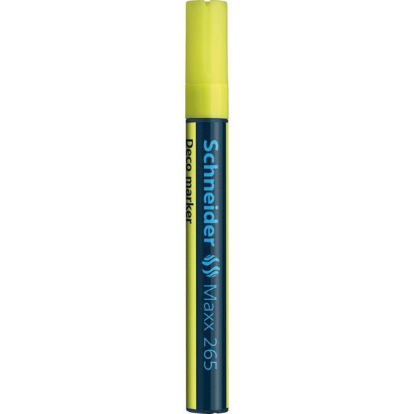 Marqueur à craie Maxx 265 Pointe Ogive 2-3 mm jaune x 10 SCHNEIDER