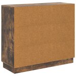 vidaXL Buffet Chêne fumé 89 x 34 5 x 77 cm Bois d'ingénierie