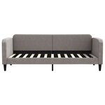 vidaXL Lit de jour avec lit gigogne taupe 80x200 cm tissu