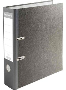 Classeur à levier Papier marbré A4 Dos de 80 mm Gris EXACOMPTA