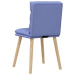 vidaXL Chaises à manger lot de 6 bleu jean tissu