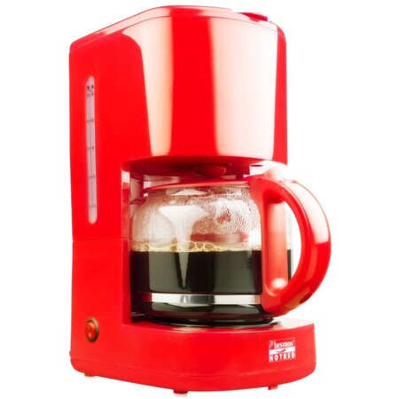 Bestron cafetière "hot red" 1080 w acm300hr