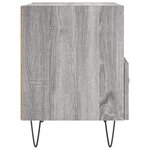vidaXL Table de chevet sonoma gris 40x35x47 5 cm bois d’ingénierie