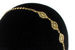 Boho : headband élastic rosaces Doré à l'or fin