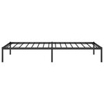 vidaXL Cadre de lit métal sans matelas noir 90x200 cm