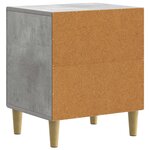 vidaXL Cabinet de chevet 2 Pièces Gris béton 43 x 34 5 x 50 cm