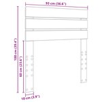 vidaXL Tête de lit Chêne Sonoma 90 cm Bois d'ingénierie