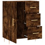 vidaXL Buffet chêne fumé 69 5x34x90 cm bois d'ingénierie