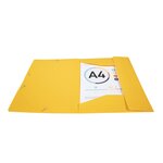 Chemise à élastique 3 rabats Polypropylène 4/10e Opaque Eco - A4 - Jaune x 30 EXACOMPTA