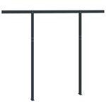 vidaXL Jeu de poteaux d'auvent anthracite 300x245 cm fer