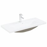 vidaXL Ensemble de mobilier de salle de bain 3 Pièces Chêne noir