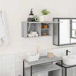 vidaXL Armoire murale de bain sonoma gris 60x25x30cm bois d'ingénierie