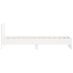 vidaXL Cadre de lit sans matelas avec tête de lit blanc 75x190 cm