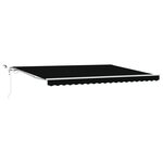 Store rétractable automatique vidaXL avec LED noir 450x300 cm