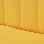 vidaXL Canapé 117x55 5x77 cm Tissu Jaune