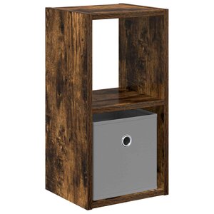 vidaXL Table de chevet Chêne fumé 25 5 x 22 x 49 5 cm