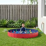 vidaXL Piscine pour enfants Rouge Ø300 x 38 cm