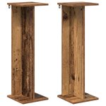 vidaXL Support de Plante 2 pièces Bois ancien 25 x 25 5 x 80 5 cm