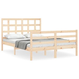 vidaXL Cadre de lit sans matelas bois massif