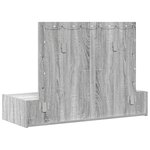 vidaXL Table de Toilette Gris 100 x 40 x 70 cm Bois d'ingénierie