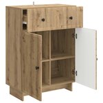 vidaXL Buffet Chêne artisanal 66 x 34 5 x 90 cm Bois d'ingénierie