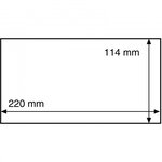 Pochettes de protection pour enveloppes jusqu'au 220 x 114 mm.