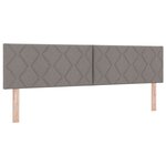 vidaXL Lit à ressorts avec matelas & LED Taupe 180x200 cm Tissu