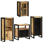 vidaXL Ensemble de mobilier de salle de bain Montage mural 4 Pièces