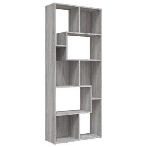vidaXL Bibliothèque Sonoma gris 67x24x161 cm Bois d'ingénierie