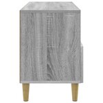 vidaXL Meuble TV Sonoma gris 102 x 34 5 x 50 cm Bois d'ingénierie