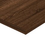 vidaXL Étagères murales 8 Pièces chêne marron 40x20x1 5cm bois ingénierie