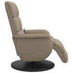 vidaXL Fauteuil inclinable de massage repose-pieds cappuccino