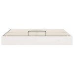 vidaXL Cadre de lit ottoman avec rangement Blanc 180 x 200 cm