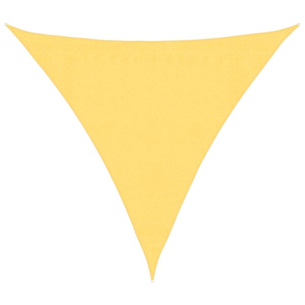 vidaXL Parasol en PEHD triangulaire 3 6x3 6x3 6 m Beige
