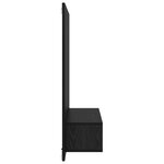 vidaXL Meuble TV mural Chêne Noir 120 x 23 5 x 90 cm Bois d'ingénierie