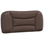 vidaXL Cadre de lit avec LED sans matelas marron 90x190 cm