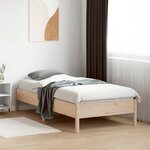vidaXL Cadre de lit sans matelas 90x190 cm bois de pin massif