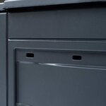 vidaXL Composteurs de jardin 3 Pièces Gris 60x60x73 cm 780 L