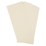 Paquet 100 Fiches Intercalaires Horizontales Unies Perforées - 105x240mm - Ivoire - X 12 - Exacompta