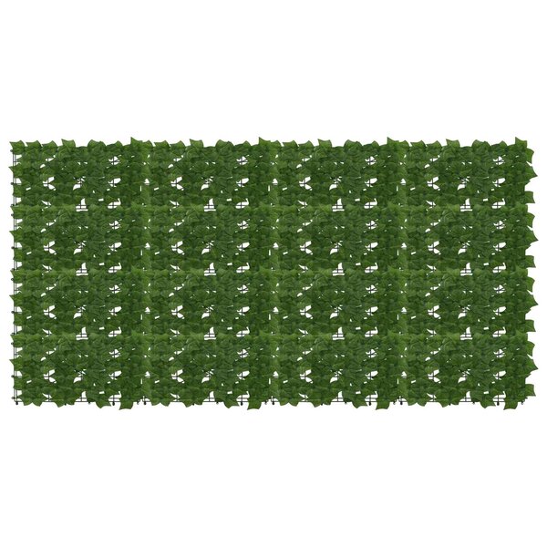 vidaXL Écran de balcon avec feuilles Vert 200 x 100 cm